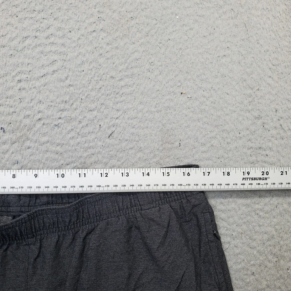 Rhone Athletic Shorts‎ Mens Gray Nylon Stretch Unlined Gym Workout Elastic Waist